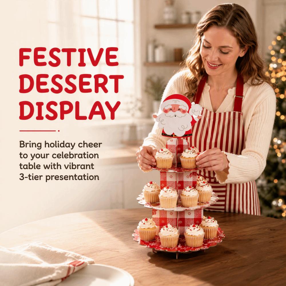 Round Dessert Display Holder Detachable Design Cake Display Rack Christmas Party Supplies