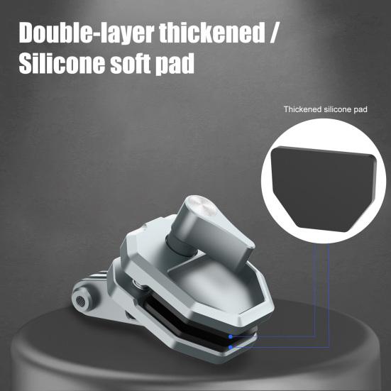 Windshield Bracket Aluminum Alloy Shell Motorcycle Camera Holder 180-Degree Adjustment Camera Mount for Gopro13 Action4 Insta360