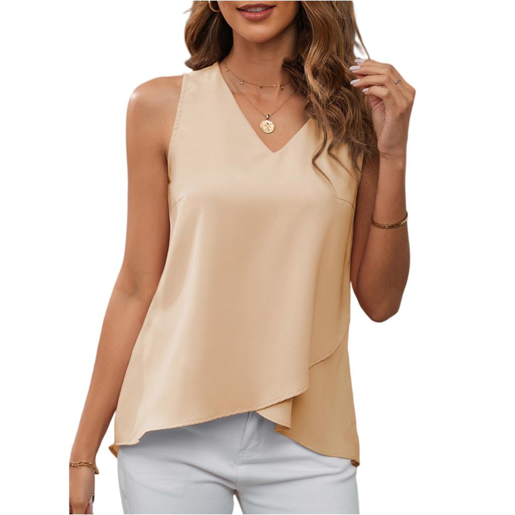 Women's Color Breathable High,end Sleeveless Vest Top