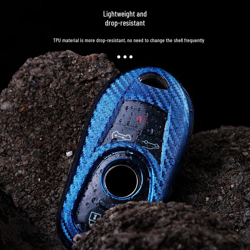 Carbon Fiber Pattern Protective Key Shell for Buick (4/5-Button) - Envision, Regal, Excelle, LaCrosse, GL6.