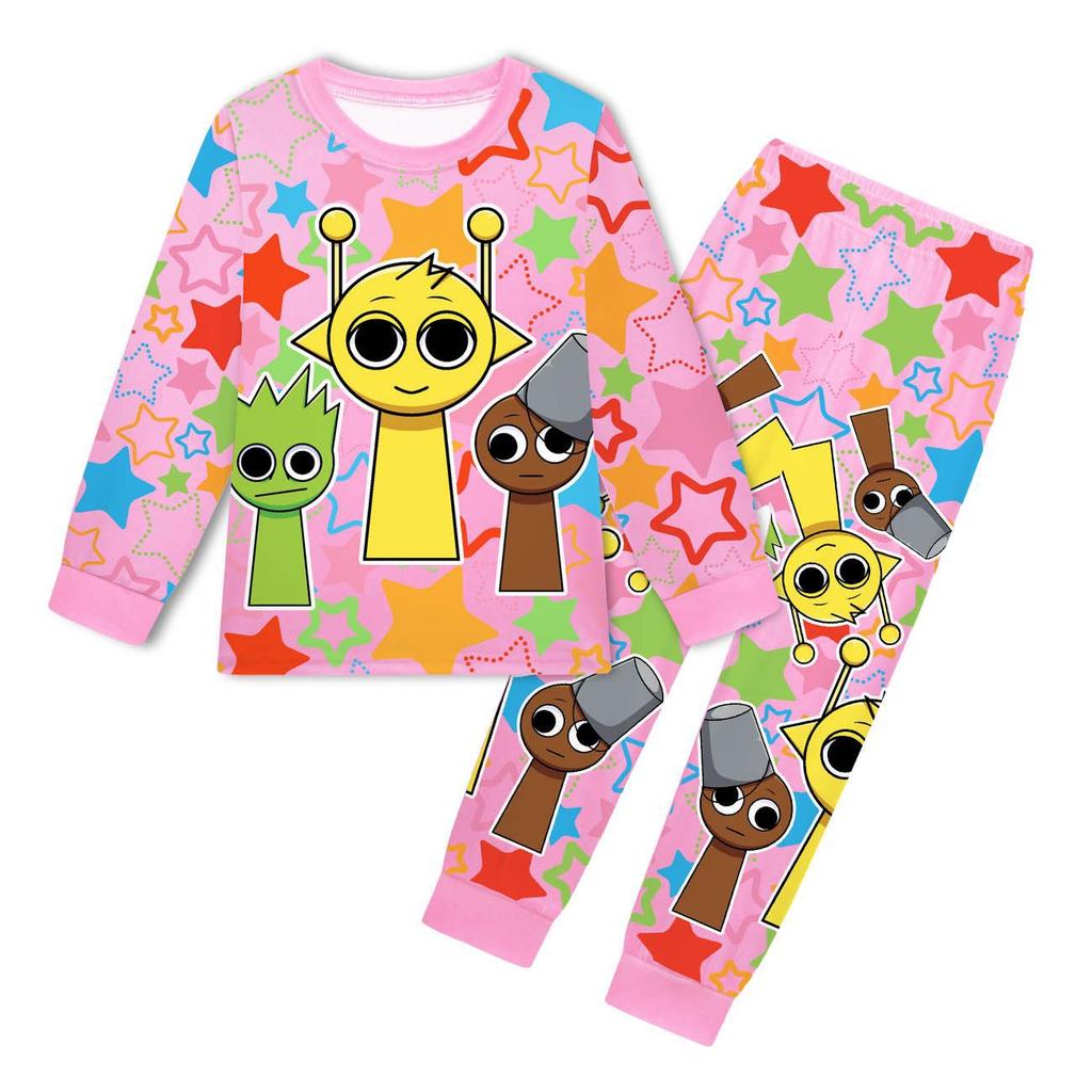 Children's Set Casual Loungewear Fashion Print Clothing Sets Girls