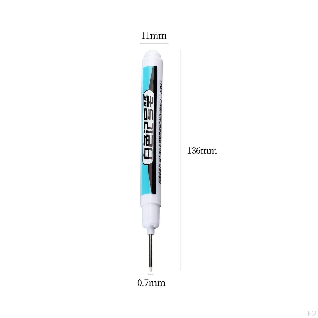 Multipurpose White Markers Paint Pen Carpenter DIY Crafts Marking Tool Tire Waterproof Wall Drawing