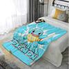 Pokem-Squirtles Cushion Blanket for Decorative Sofa Bedspread on the Bed Fluffy Soft Blankets Home Bedroom Decoration Throw Knee