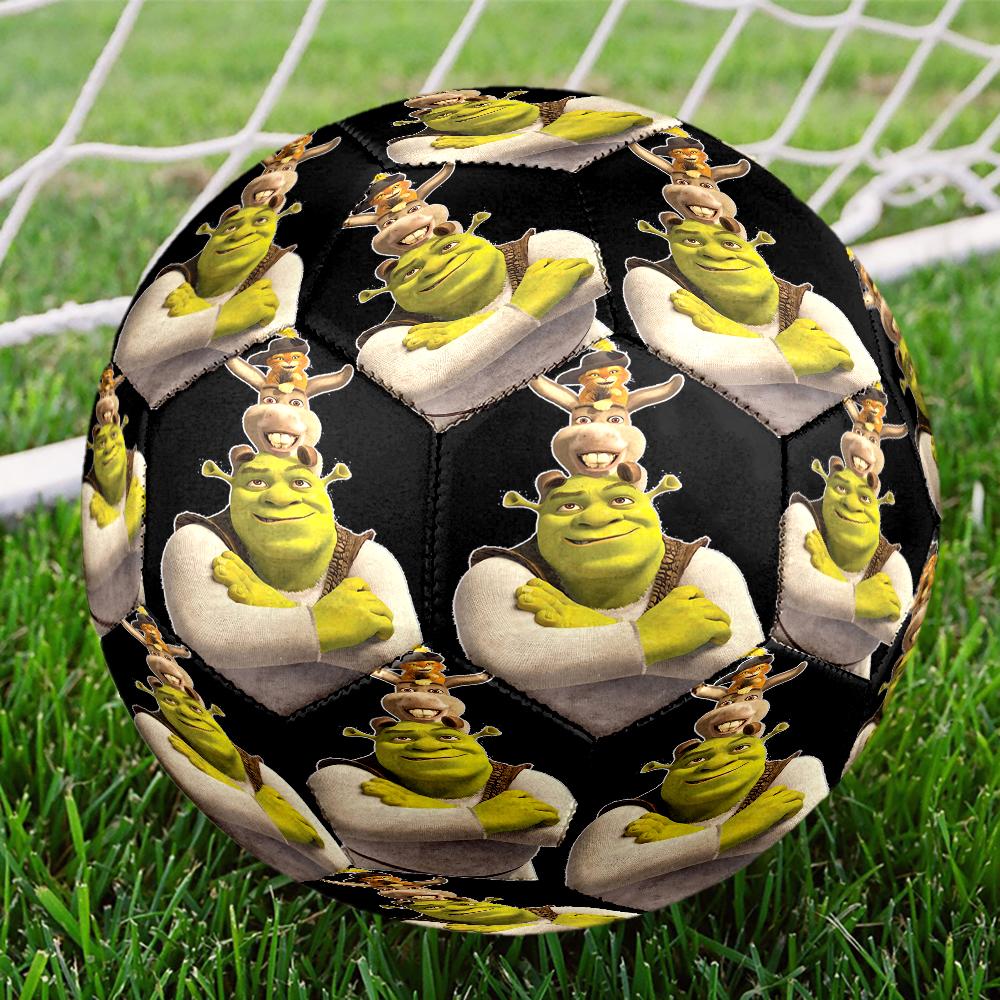 Shrek Theme Size 5 Soccer Ball, Suitable for Both Indoor and Outdoor Matches, a Gift Suitable for Everyone.