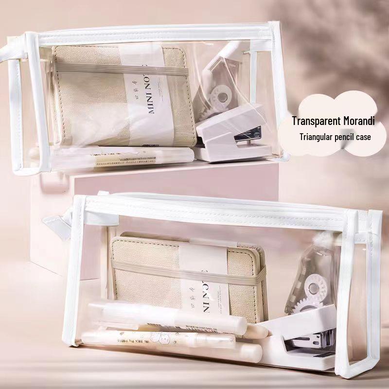 In-Stock Transparent Pencil Case - 2022 Popular Exam Edition for Students, Large Capacity for Middle and High School Use