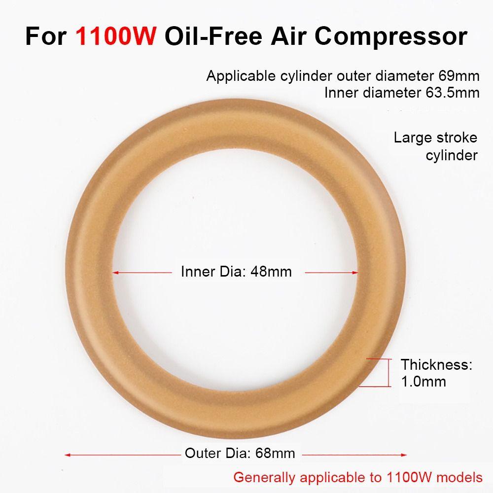 5Pcs Rubber Piston Rings Wear-resistance Insulation Pump Cylinder Insulation Rings Air Compressor Parts