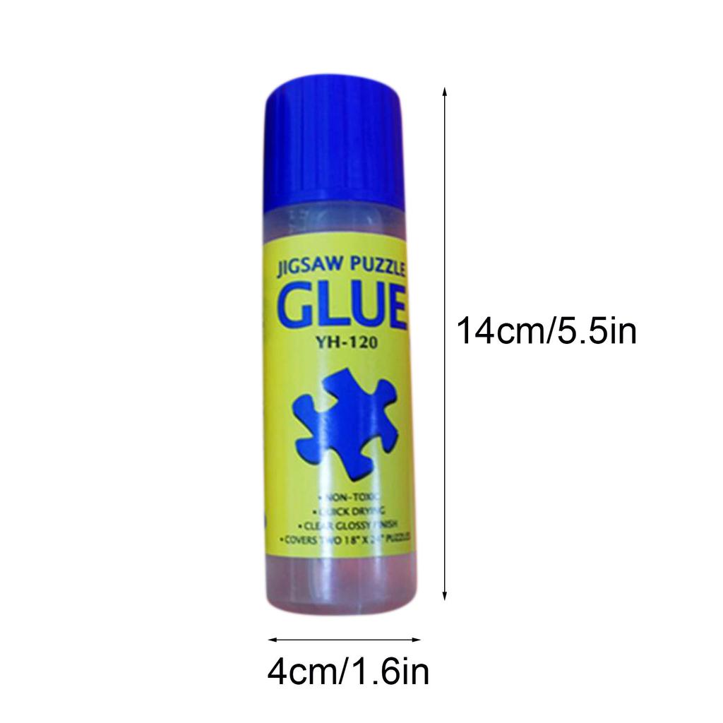 Buy 2Pcs 120ML Puzzle Glue with Trowel Applicator Liquid Glue for Paper