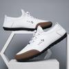 Spring Fashion Flat-bottomed Casual Shoes Leather Surface Trend Doudou Shoes Versatile Men's One-pedal Driving Shoes