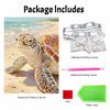 Pearl Painting Kit Sea Turtle Beach Ocean Theme DIY Handmade Home Decoration Painting