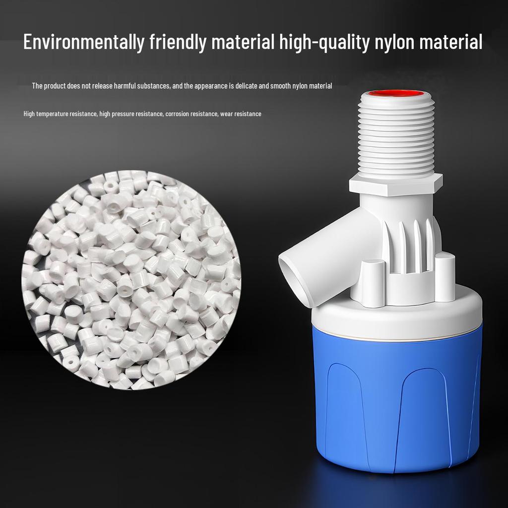Automatic High Flow Water Tank Control Valve with Self-Stopping Feature and Plastic Float Valve