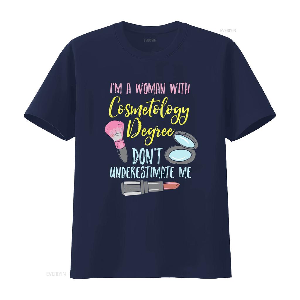 CosmetologisT T Shirt Esthetician Makeup ArtisT Cosmetology Degree Vintage Washed Soft Designer Clothes Casual Stylish