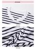 2024 Women's Loose Striped V-Neck Long-Sleeve T-Shirt - Versatile Spring Top