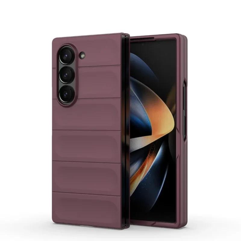 Case For Samsung Galaxy Z Fold 7 6  4 Galaxy Z Flip 7 6  4 Silicone Protective Cover Coque Capa Fundas