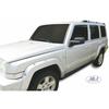 Déflecteurs d'air J&J AUTOMOTIVE Jeep Commander 2005-2010, Fumé, Acrylique renforcé, Installation facile