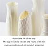 6PCS Elegant Plastic Flower Holder Vases With Subtle Texture Small Storage Bottle For Home Decoration