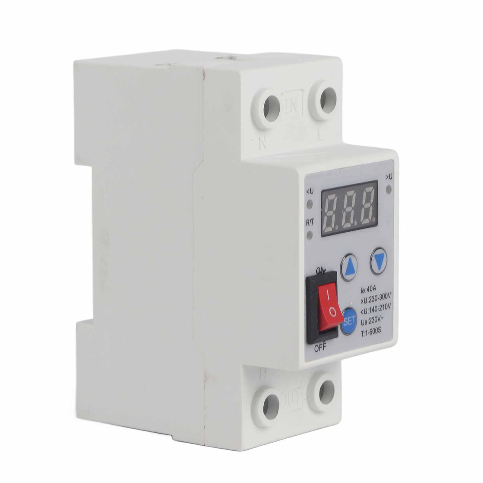 

Устройство защиты от перенапряжения и пониженного напряжения Защитное устройство с цифровым дисплеем Регулируемая функция автоматического сброса 230 В