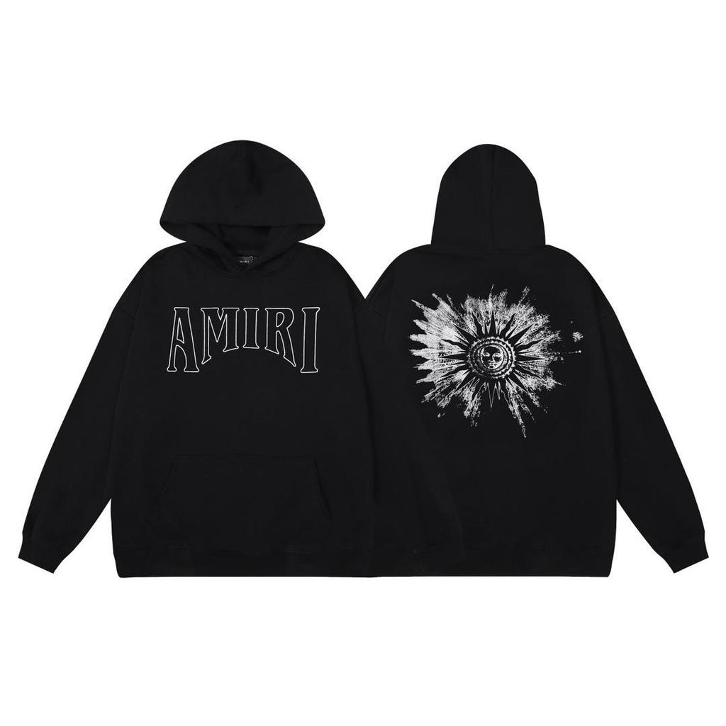 Men's Hooded Sweatshirt - American Trend, Letter Print, Cotton Terry Cloth