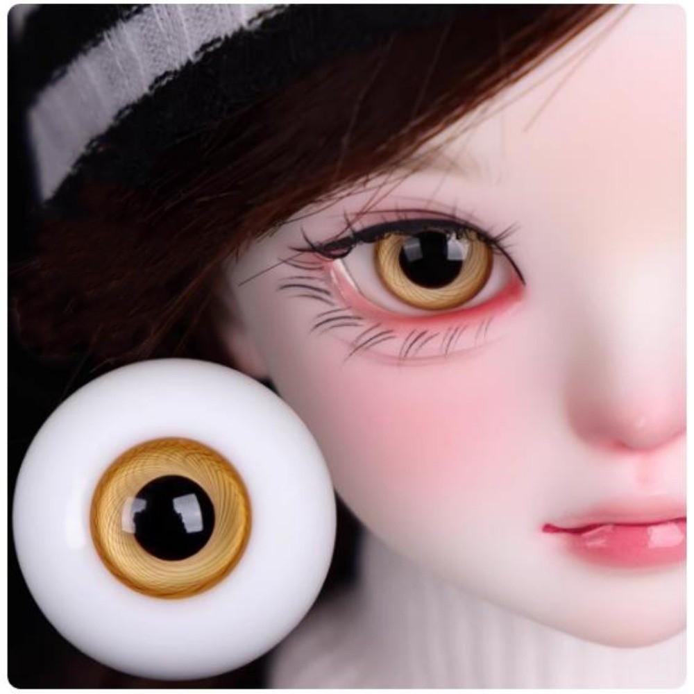 Cute Textured Glass Eyeball 10mm 12mm 14mm 16mm Safety Animal Toy Accessories  For BJD Dolls