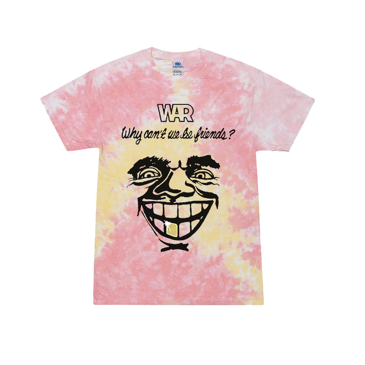 26 War Tie-Dye Shirt Why Can t We Be Friends - spill the wine - vintage Unisex T-Shirt M