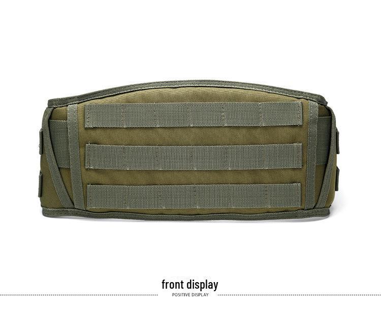 Camouflage Molle Tactical Outdoor Waist Belt - Multi-Purpose Military-Style Gear Belt for Field Use