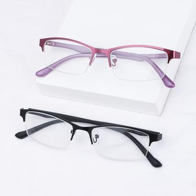 Classic Half Frame Myopia Glasses Unsex Metal Frame Business Myopia Glasses Prescription Glasses -1.0 -1.5 -2.0 -2.5 -3.0 -3.5