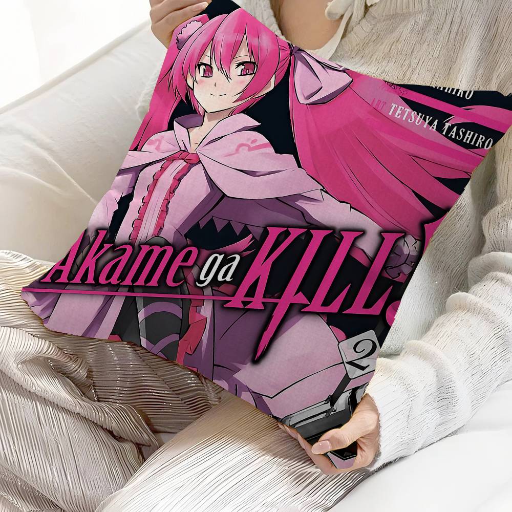 

Japanese Anime Akame Ga KILL Personalized Picture Text Home Decorative Pillows Household Gifts 45x45cm 30x30 cm