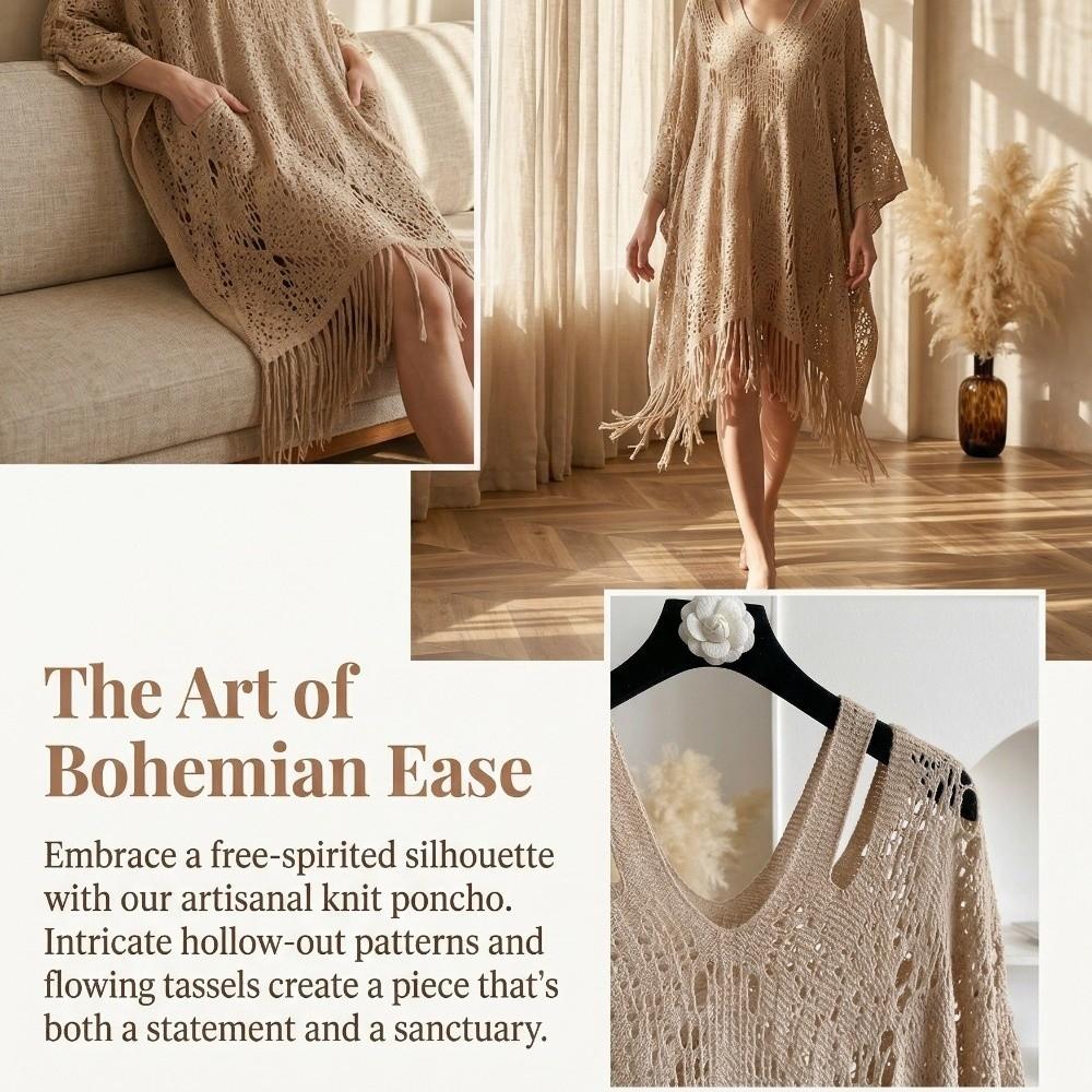 Sun Protection Knit Hollow Out Top Plus Size Crochet Top Women Simple Bohemian Shawl Lady
