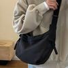 Trendy Fashi Oxford Cloth Material Messenger Bag Women's Bag Casual Shoulder Bag Student Light and Comfortable Solid Color