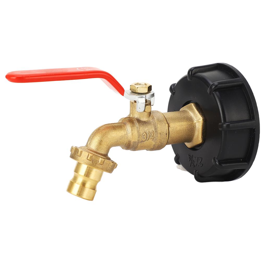 IBC-Behälteradapter 3 4 Zoll Messing-Behälteranschluss Grobgewinde 275-330 Gallonen Wassertank Gartenschlauchventilanschluss