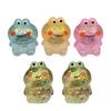 Yousheng 5Pcs Glitter Animal Stress Sugar Ball Anxiety Relief Clear Frog Dog Cartoon Shit Squeeze Sensory Toy Decompression Fidget