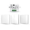 Smart Wireless RF433Mhz Self-Powered Push Button Wall Switch Waterproof Remote Controller Light Switch WiFi Networked