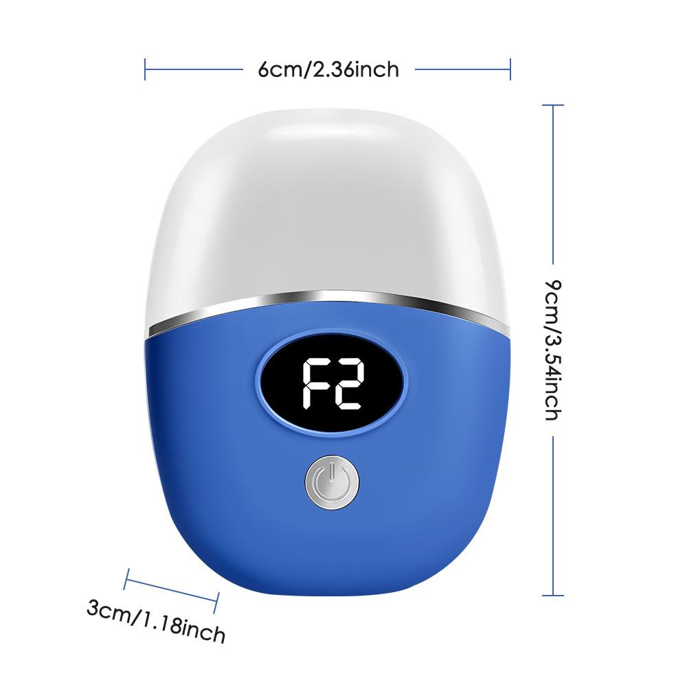 Rechargeable 2-Speed Electric Foot File with 2 Replacement Heads for Removing Dead Skin & Calluses