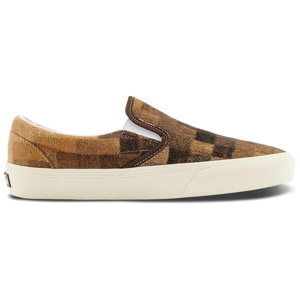 Vans Classic Slip-On Checkerboard Sweater - Brown Unisex Sneakers Sweater-Check-Brown VN0A2Z41BRO
