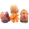 Artificial Pine Cone Statue Realistic Resin Pine Cone Figurine for Thanksgiving Harvest Autumn Garden Yard Home Decor