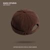 Unisex Retro Corduroy Gourd Cap - Brimless, Sophisticated, Versatile Hat for Autumn/Winter