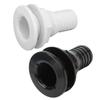 1‑1/2in Thru Hull Fitting Straight ABS Hose Connector Accessory for Boats Marines Thru Hull Hose Connection Marine Accessories