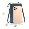 Women New Soft Leather Phone Crossbody Bag, Niche Fashion Mini Coin Purse, Versatile Trendy Single Shoulder Small Handbag For Daily Life