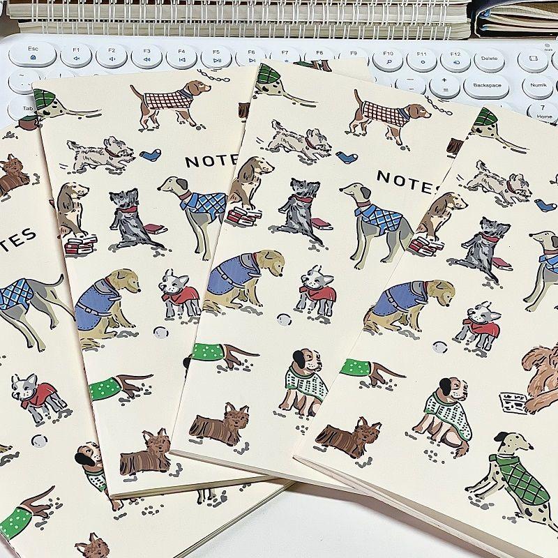 5pcs Puppy Notebook Set - Cute Animal Spiral Notebooks with Horizontal Ruled Pages - Creative Journal for School, Office & Daily