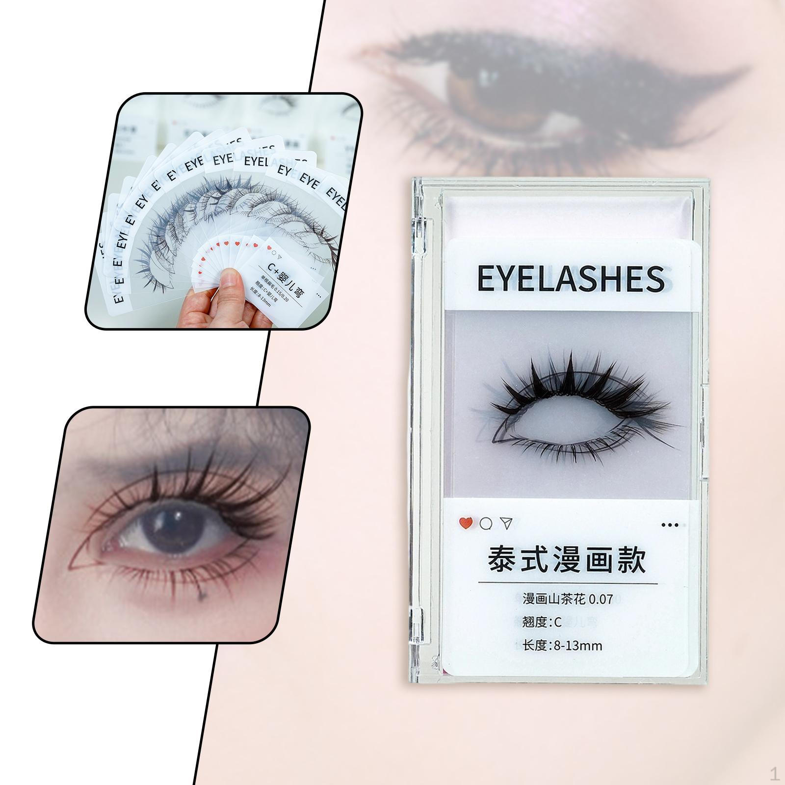 

14x Eyelash Effect Cards Extensions Supplies Essential for Stores Accessories Showcasing