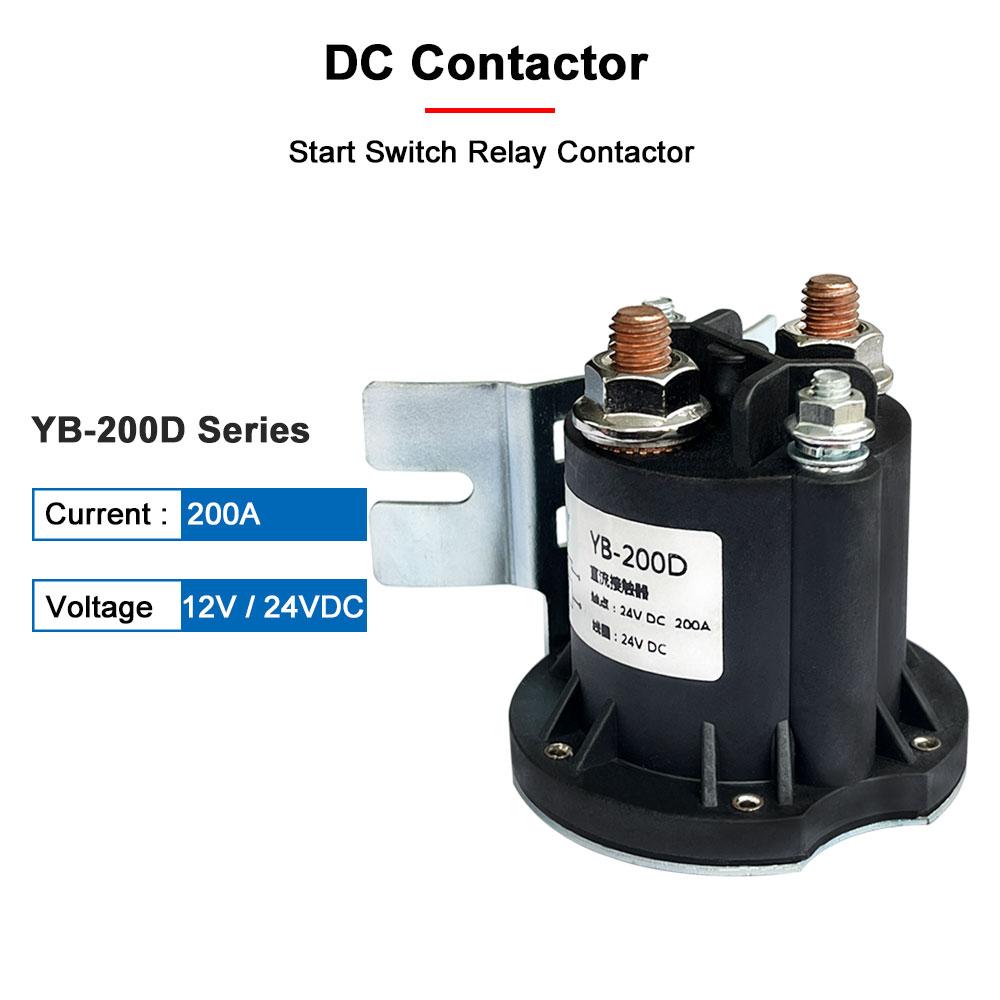 12V24V 200A Elektrisk stabler gaffeltruck bakplate oljepumpe startbryter relé plate oljepumpe start DC kontaktor
