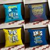 RRicards DDrink Cushion Cover Reversible Soft Durable Pillow Cover Home Car MultiScene Use for Daily Comfort