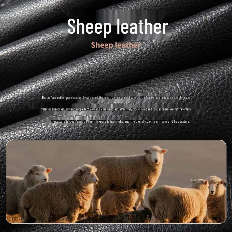 Kaiser Men's Hooded Genuine Sheepskin Down Jacket
