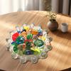 Glass Candy Figurines Vibrant Colored for Living Room Bedroom for Decoration
