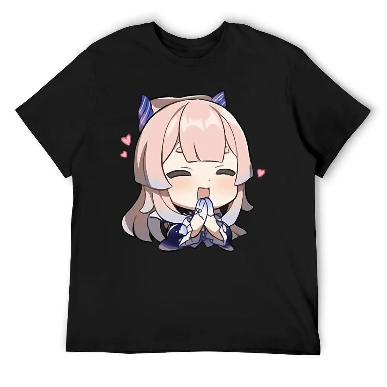 

Футболки Sangonomiya Kokomi Genshin Impact Pray Tees Vintage T Shirt Harajuku Sports Graphic Aactivity Competition USA Size XXXXXL