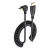 Coiled Mini HDMIcompatible to HDMIcompatible Cable Extension Cable for HDTV Camcorders Tablets and Game Consoles