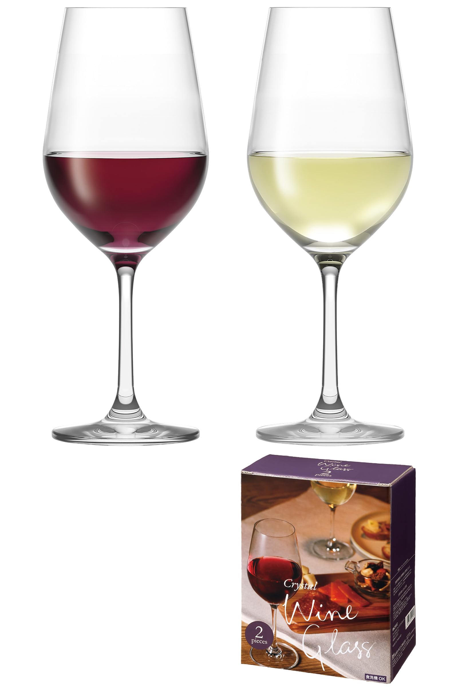 Toyo Sasaki Glass Crystal Wine Glass Set (Diamond Line)