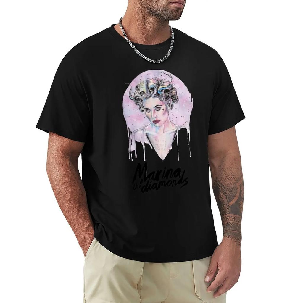 Marina and the Diamonds TShirt vintage for a boy boys whites plain white t shirts men
