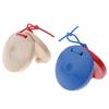 Wooden Castanets Kid Children Toy Wood Percussion Flamenco Musical Instrument