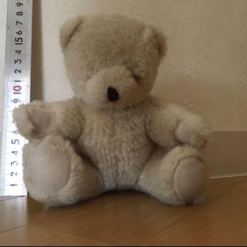 [GEBRAUCHT] Vintage Cosme Decorte Teddybär, 17cm, Stofftier