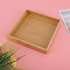 Japanese Style Rectangular Fruit Tea Food Serving Tray for Restaurant Home (19.3*19.3*3cm)
